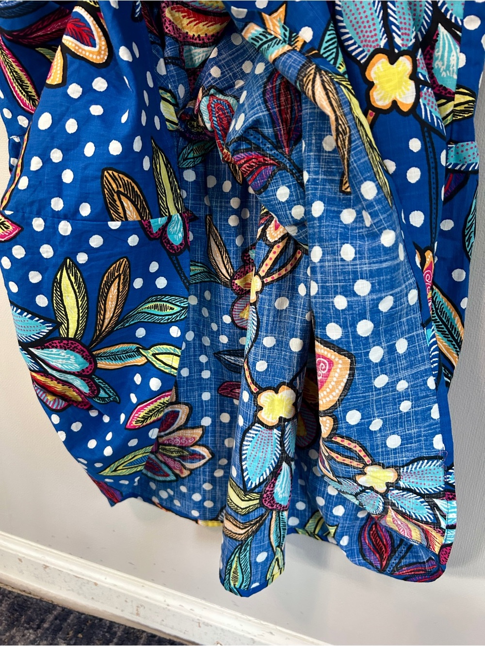 Tabitha Brown Floral Dot Statement Tiered Maxi Dress Whimsy Garden Party Artsy 8 - Picture 14 of 16